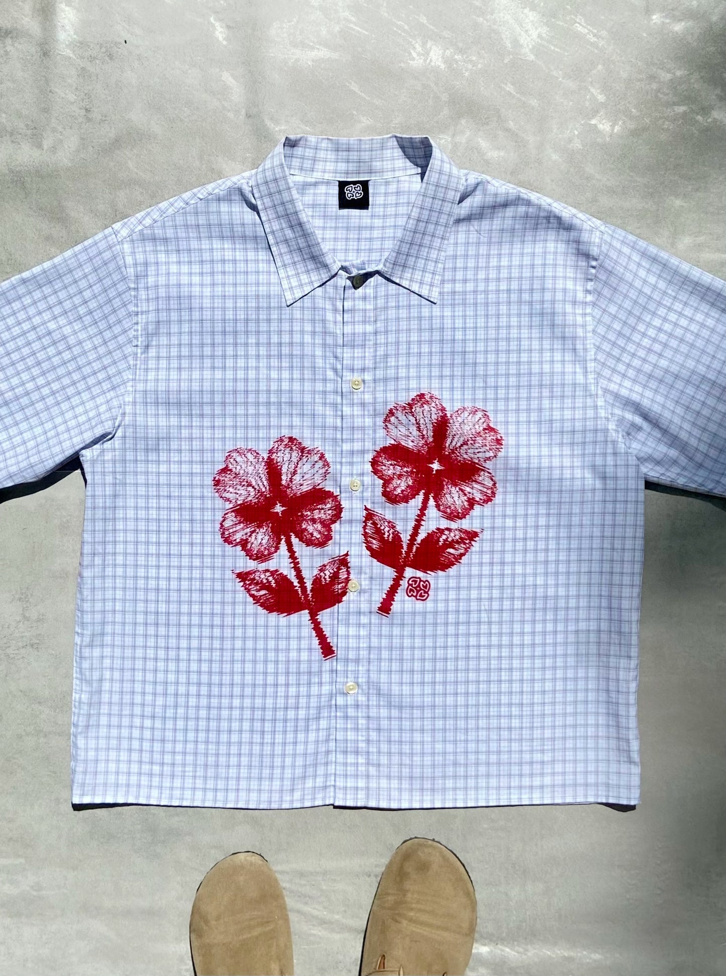 Passion Red Shirt - VANTARD Marque de vêtements streetwear indépendante écoresponsable chemise made in portugal