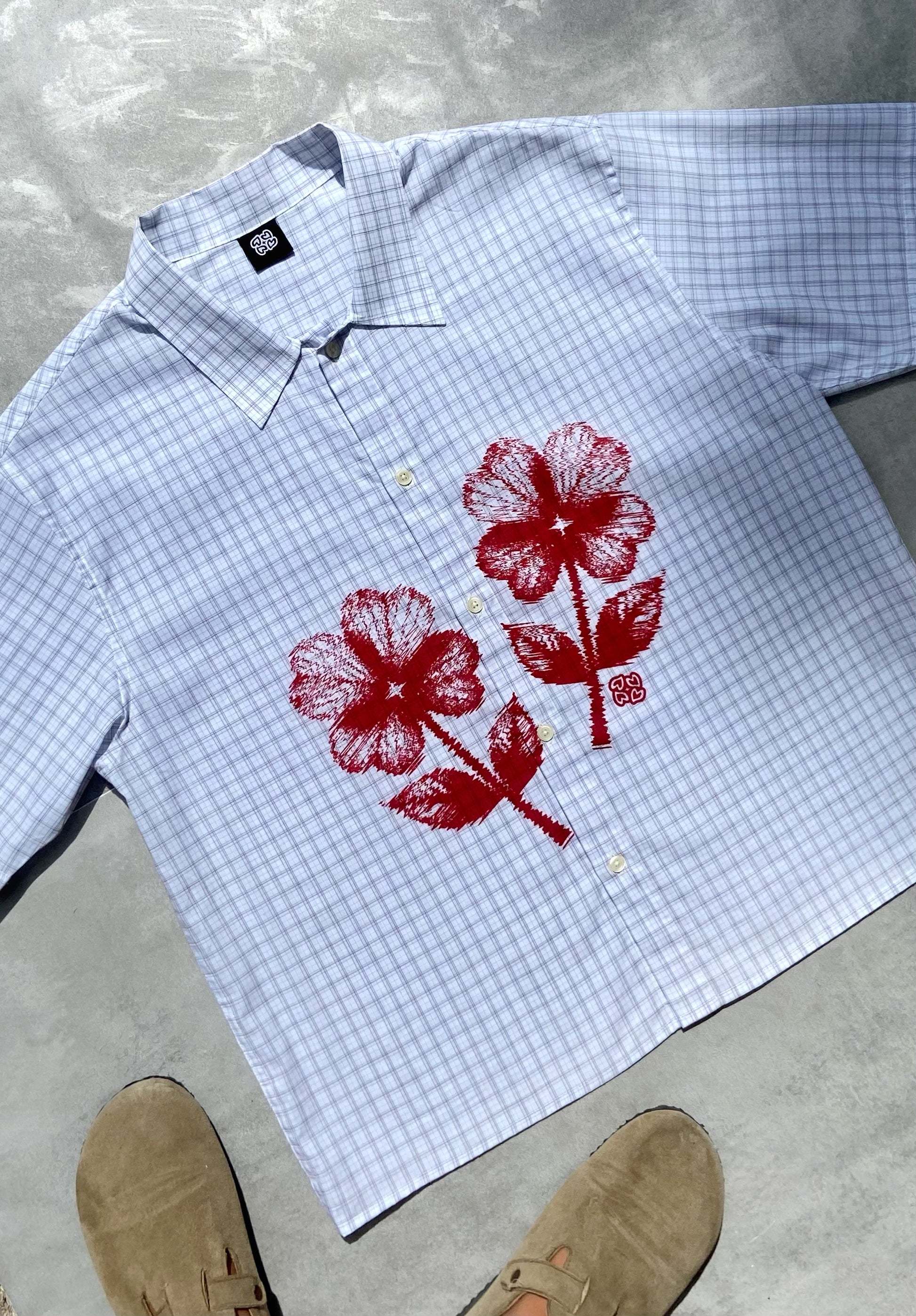 Passion Red Shirt - VANTARD Marque de vêtements streetwear indépendante écoresponsable chemise made in portugal