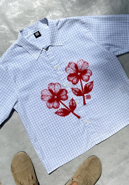 Passion Red Shirt - VANTARD Marque de vêtements streetwear indépendante écoresponsable chemise made in portugal